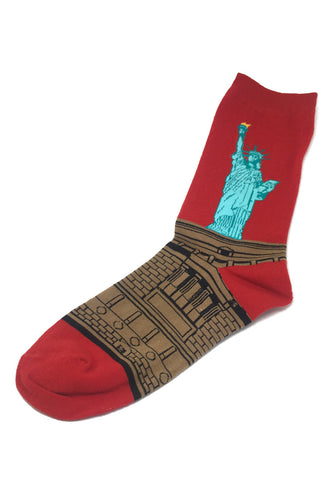 Illustrious Series Red The Statue of Liberty Socks