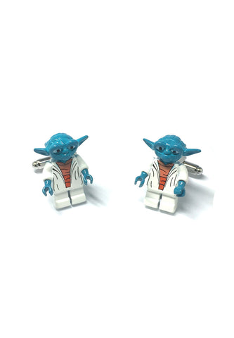 Star Wars Metal Lego Figurine Yoda Cufflinks