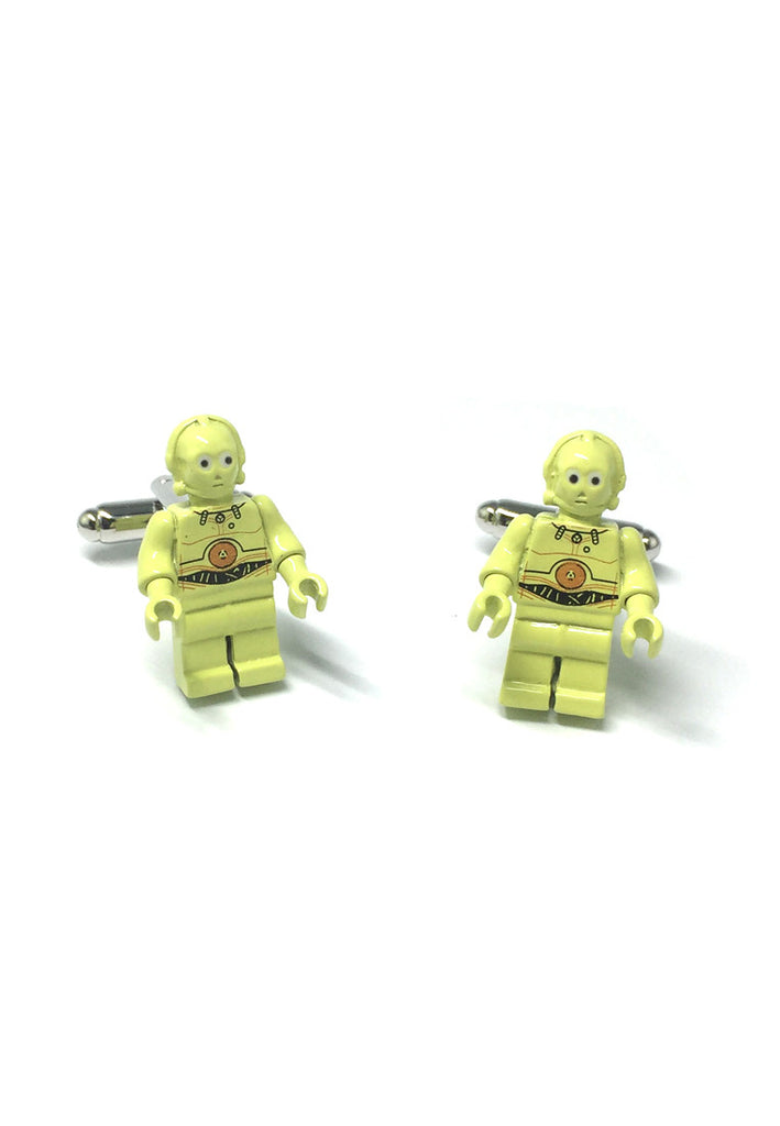 Star Wars Metal Lego Figurine C3PO Cufflinks