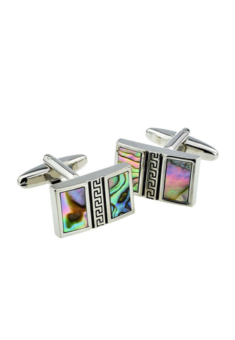 Abalone Shell Vertical Design Classic Cufflinks