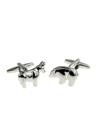 Bull & Bear Stock Market Traders Cufflinks