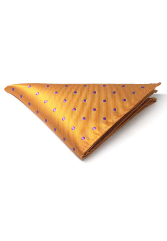 Dollop Series Purple Spots Oren Poliester Poket Square