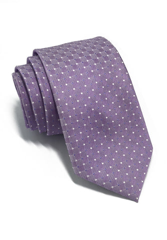 Atom Series Violet Polyester Tie