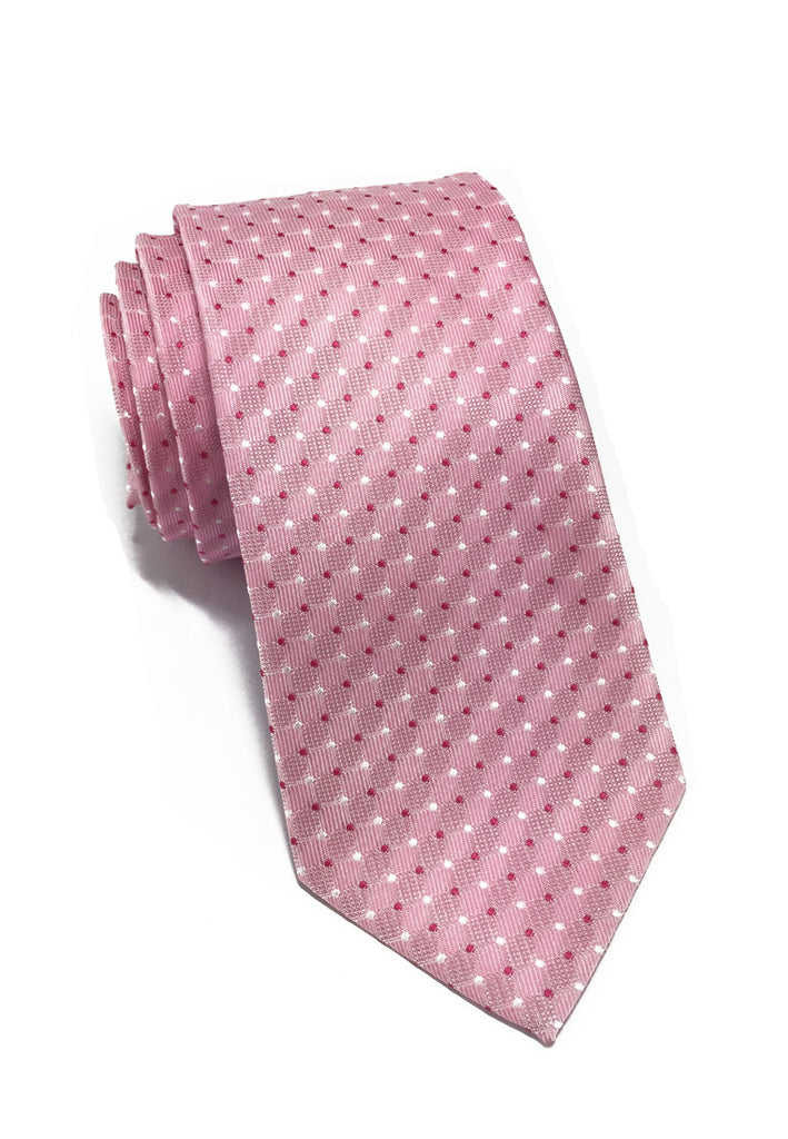 Atom Series Pale Pink Polyester Tie