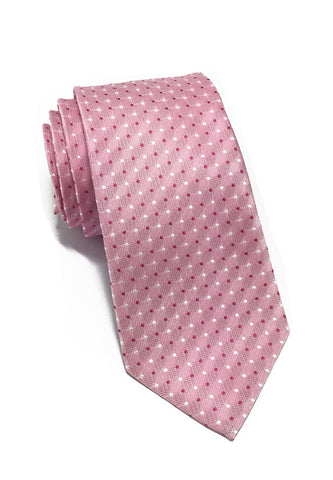 Atom系列淡粉色涤纶领带