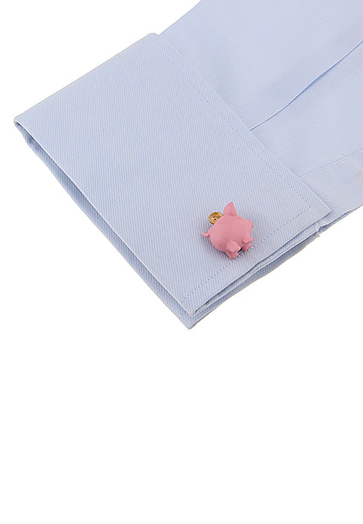 Pink Piggy Bank Cufflinks