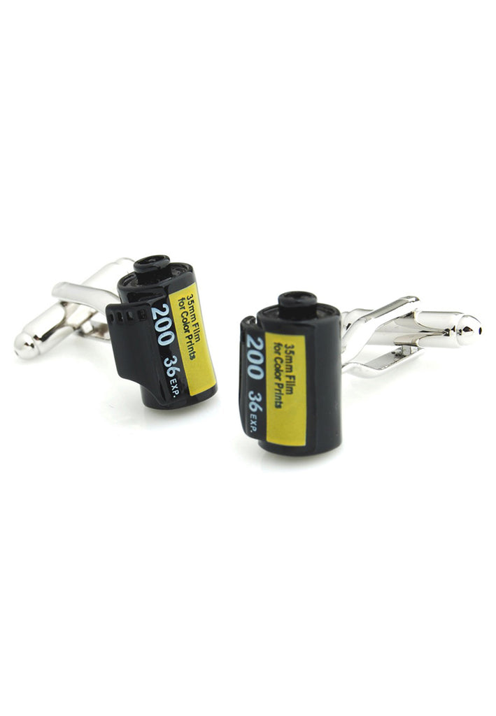 Black Camera Film Cufflinks