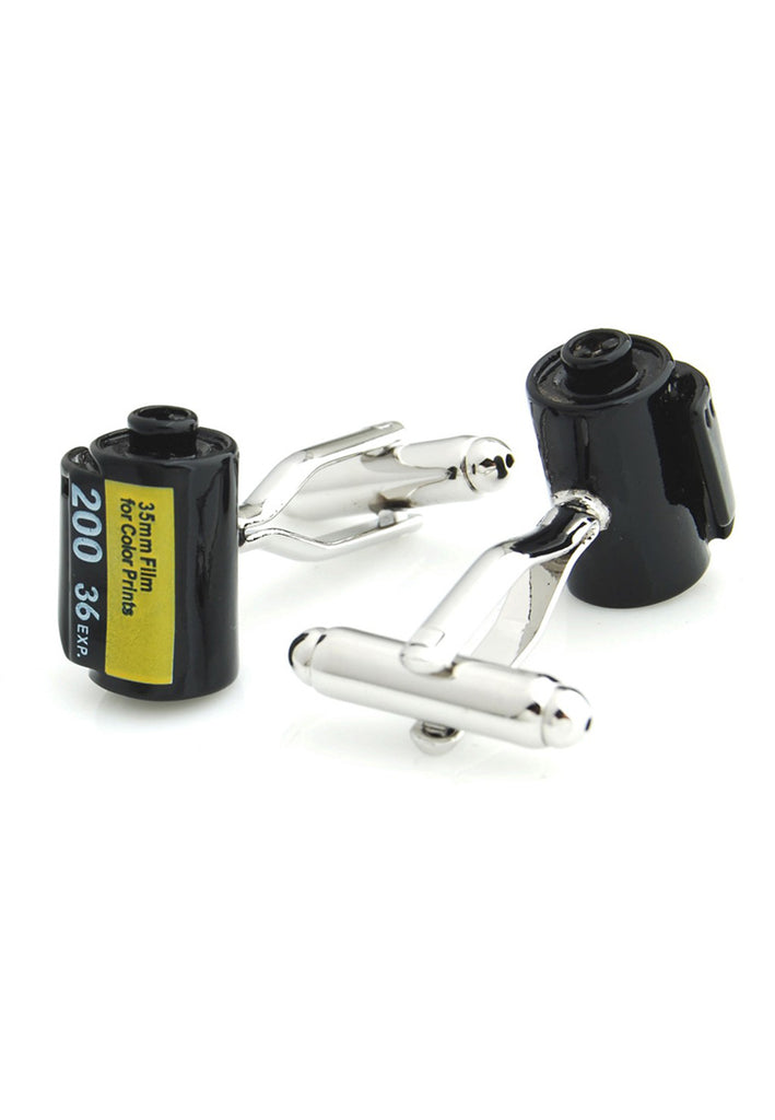 Black Camera Film Cufflinks