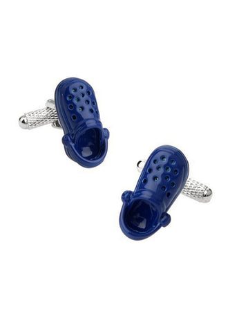 Blue Croc Shoes Cufflinks