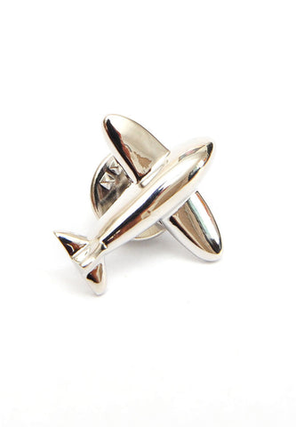 Modern Plane shaped Lapel Pin badge