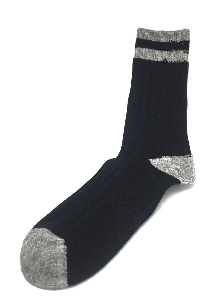 Blubbery Series Black with Light Grey Socks