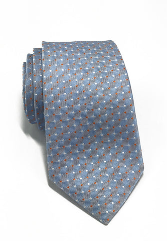 Atom Series Baby Blue Polyester Tie