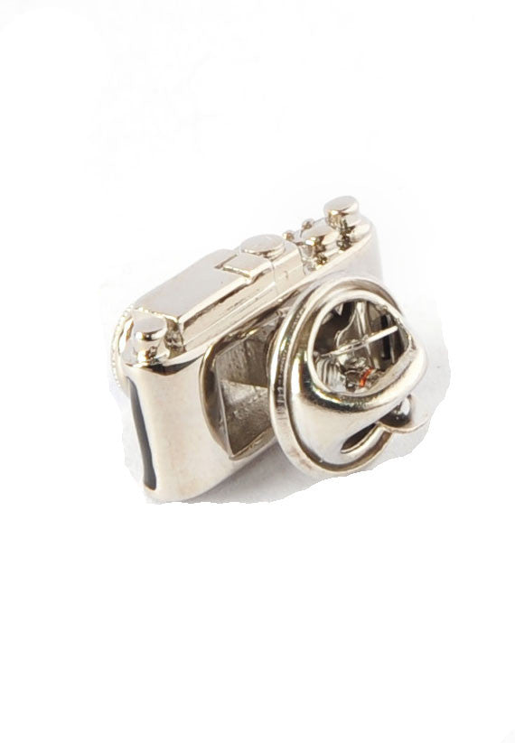 Retro Camera Blue Lens, Photographers Lapel Pin Badge
