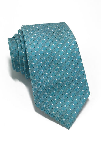 Atom Series Turquoise Polyester Tie