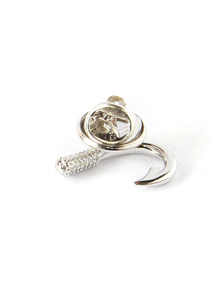 Fishing Hook Lapel Pin Badge