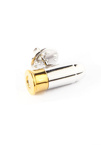 Two Tone Bullet Design Lapel Pin Badge