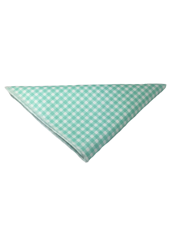 Patchwork Series Baby Green Plaids Design Cotton Pocket Square