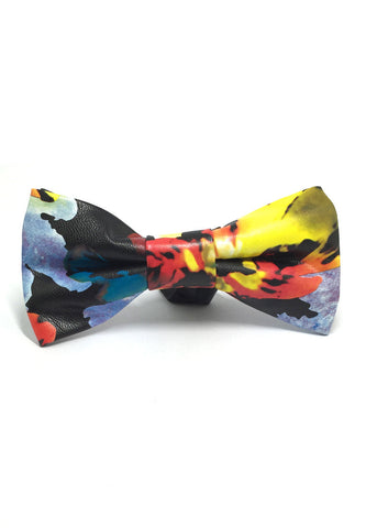 Fluky Series Colourful Design PU Leather Bow Tie