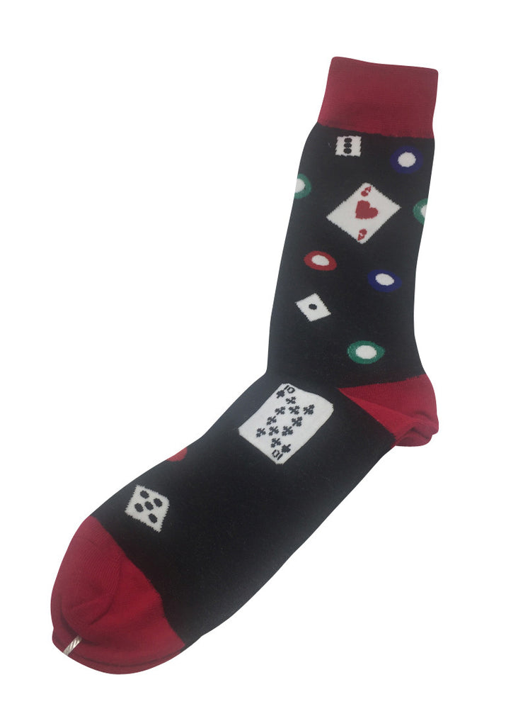 Splashy Series Casino Design Socks