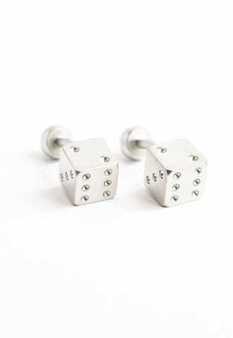 Silver Dice Cufflinks