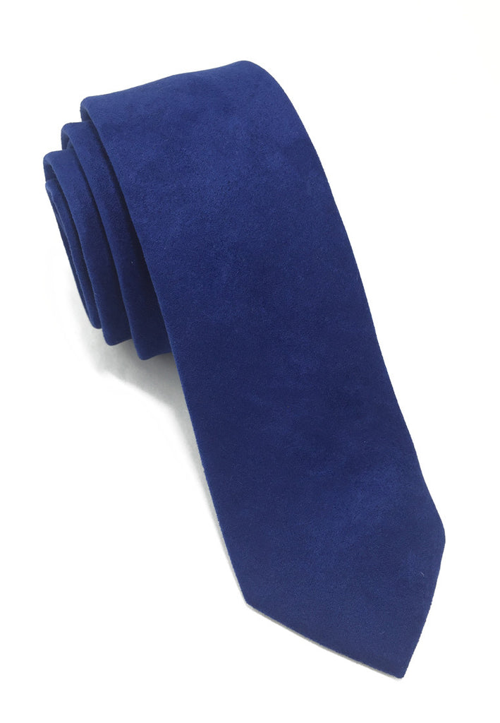 Suede Series Blue Suede Tie