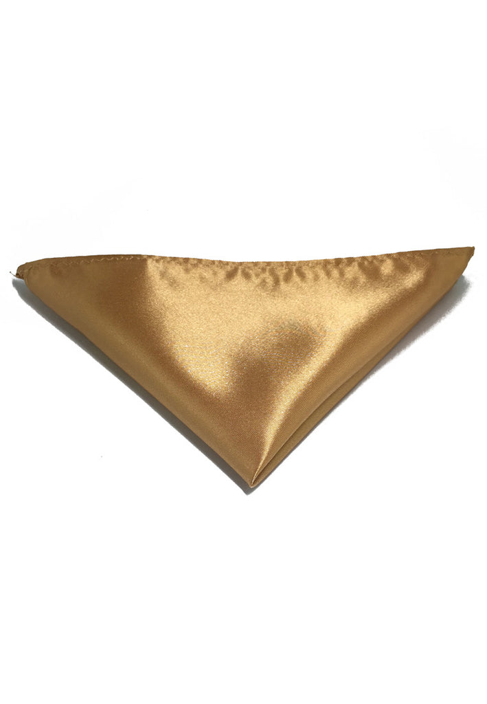 光泽系列金色涤纶口袋巾