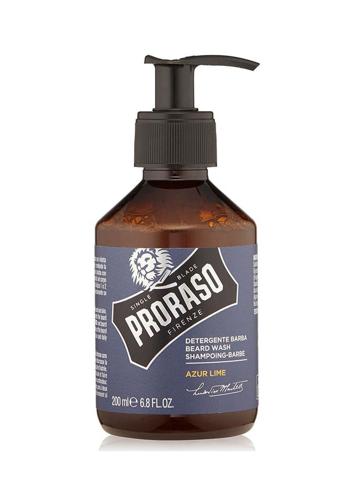 Pencuci Janggut Bilah Tunggal Proraso, Limau Azur, 6.8 fl. oz (200ml)