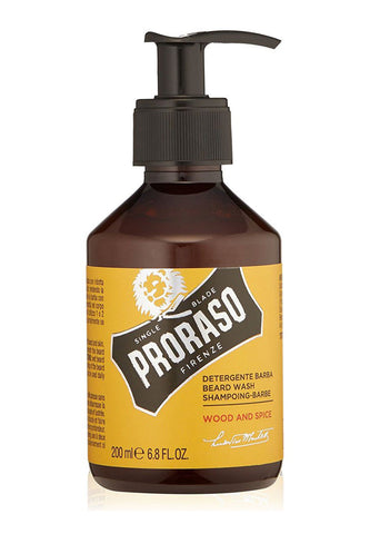 Proraso 单刀片胡须清洗剂，木材和香料，6.8 盎司盎司（200 毫升）