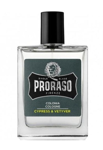 Proraso 单刀片古龙水、丝柏和香根草，3.4 液量盎司盎司（100 毫升）