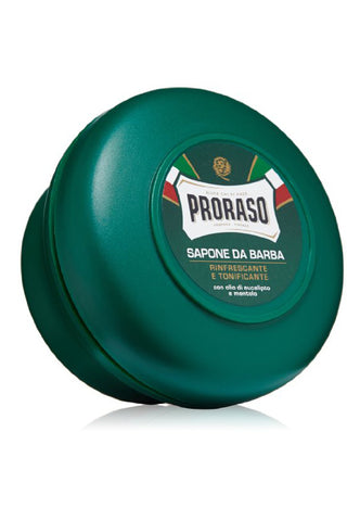 Proraso Shaving Soap in a Bowl, Refreshing and Toning, 5.2 oz (150 ml)