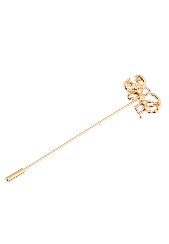 Gold Scorpion Lapel Pin