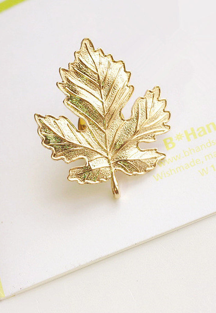 Gold Leaf Lapel Pin