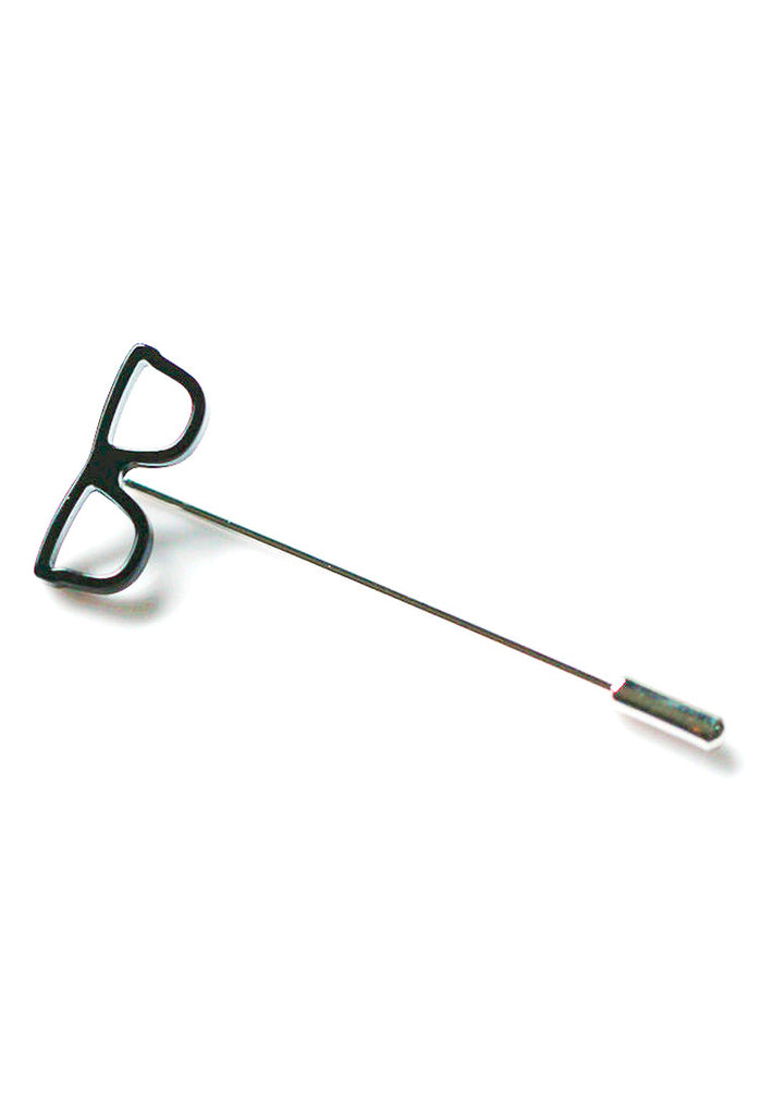 Pin Lapel Cermin Mata Hitam